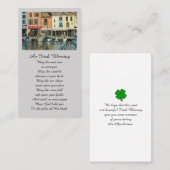 の賛美祈りの言葉悔やみや弔慰メモリアルカード 名刺 (正面/裏面)