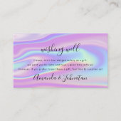 の贈り物ホログラフィ結婚ックを望ん優れたでいる 名刺 (正面)