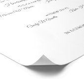 の赤結婚とピンクのフローラハートの証明書 ポスター (角)