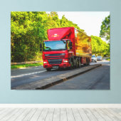 の赤転が色はヘレフォード通り キャンバスプリント (インサイチュ (ウッドフロア))