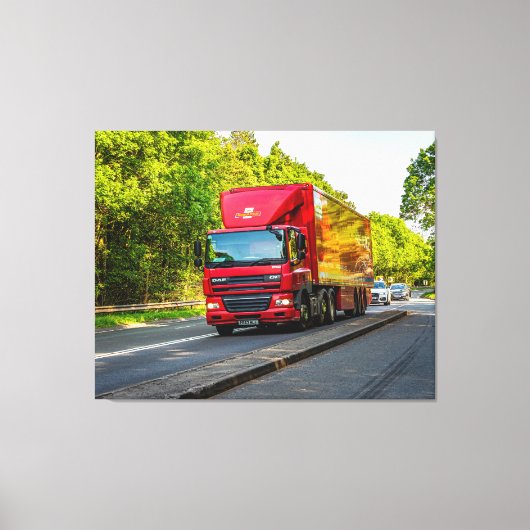 の赤転が色はヘレフォード通り キャンバスプリント (正面)