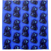 の走ウマのシャワーカーテン シャワーカーテン (正面)