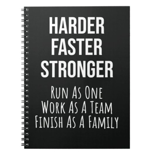 の走ギフトチームランナーズクロスカントリーアスリート ノートブック (正面)