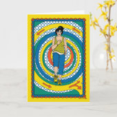 の走円_B_あいさつ文 カード (黄色い花)