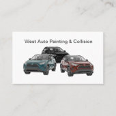 の車の絵を描および競合サービス 名刺 (正面)