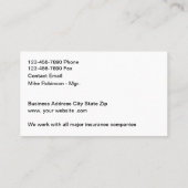 の車の絵を描および競合サービス 名刺 (裏面)