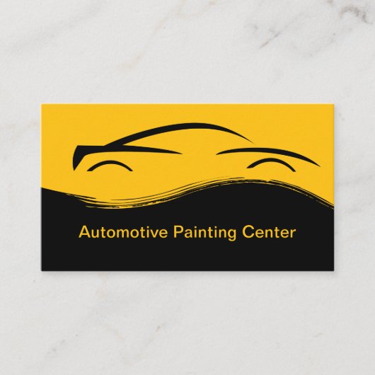 の車の絵を描と競合の名刺 名刺 (正面)