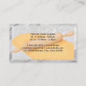 の転がピンと生地 | 料理芸術 名刺 (裏面)