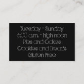 の転がピンベーカリー名刺 名刺 (裏面)