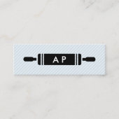 の転がピンモノグラストライプム スキニー名刺 (正面)