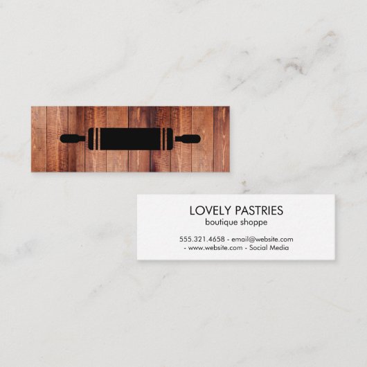 の転がピン材 スキニー名刺 (正面/裏面)