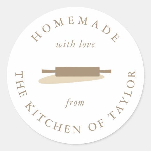 の転がピン |キッチンから |ホームメイド ラウンドシール (正面)