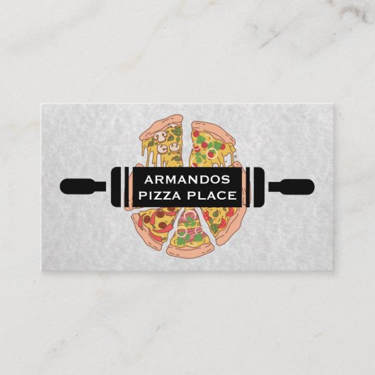 の転がピン |ピザスライス 名刺 (正面)