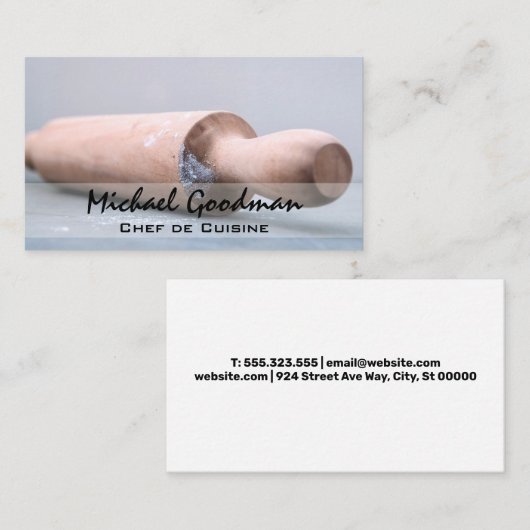 の転がピン | 小麦粉 名刺 (正面/裏面)