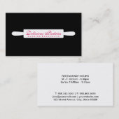 の転がピン(白)の変化 |エグゼクティブシェフ 名刺 (正面/裏面)