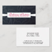 の転がピン(白)の変化 |エグゼクティブシェフ 名刺 (正面/裏面)