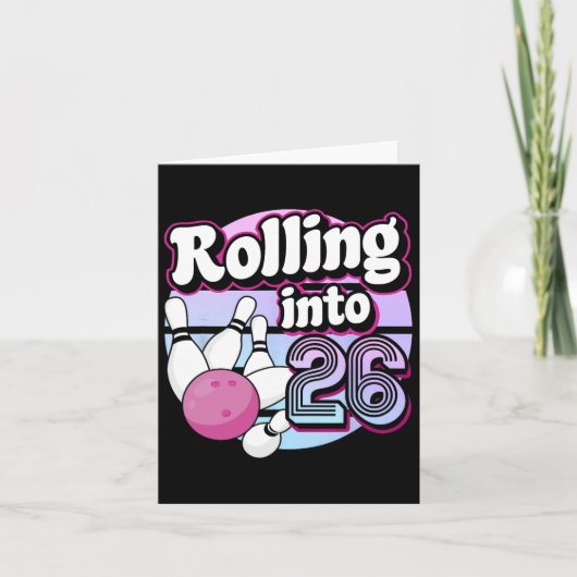 の転がボーリング26誕生日1 カード (正面)
