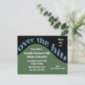 の転が下り坂40歳の誕生日 招待状 (スタンド正面)