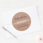 ~の転が台所から来た小麦粉のピン ラウンドシール (封筒)