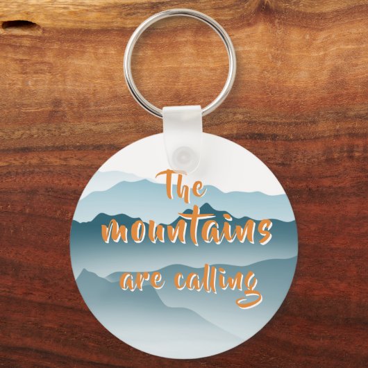 の転が山の抽象芸術絵画の自然愛好家 キーホルダー (正面)