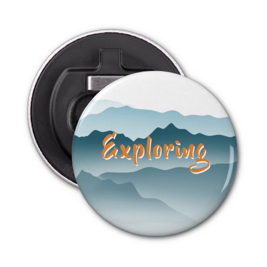 の転が山の抽象芸術絵画の自然愛好家 栓抜き (正面)