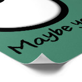 の転が目のポスタおもしろいーサイン ポスター (角)