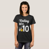 の転が10へのボーリング10誕生日 Tシャツ (正面フル)