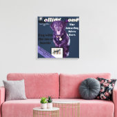 の転がBone Dog Magazine全カスタマイズ体 キャンバスプリント (インサイチュ (リビング))