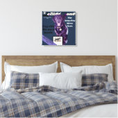 の転がBone Dog Magazine全カスタマイズ体 キャンバスプリント (インサイチュ (寝室))