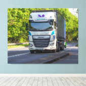 の転がHerefordshireを通る貨物 キャンバスプリント (インサイチュ (ウッドフロア))