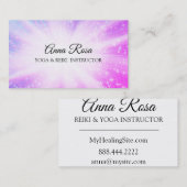 *~*の輝きの霊気エネルギー治療光線 名刺 (正面/裏面)