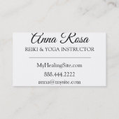 *~*の輝きの霊気エネルギー治療光線 名刺 (裏面)