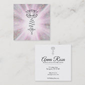 *~*の輝きは治療の霊気エネルギーはすを放射します スクエア名刺 (正面/裏面)