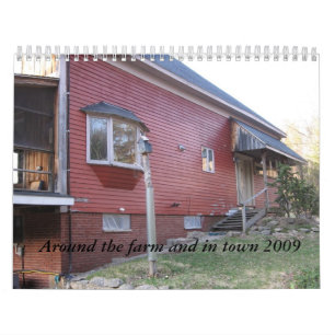 の農場のまわりそして町2009年 カレンダー