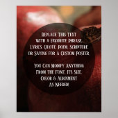 の追加カスタム文字クローズアップPomegranates写真 ポスター (正面)