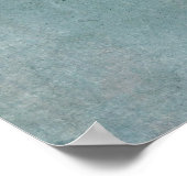 の追加カスタム文字微妙な青グランジ ポスター (角)