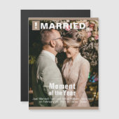 の追加結婚写真雑誌カバー磁気カード (正面/裏面)