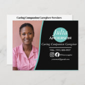 の連気に携の介護者 ポストカード (正面/裏面)