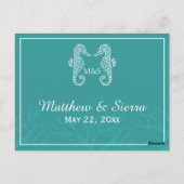 の週末の結婚タイムラインの日程 ポストカード (裏面)