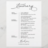 の週末結婚のウェルカムコースのスクリプエレガントト (裏面)