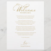 の週末結婚のウェルカムコースのスクリプエレガントト (正面)