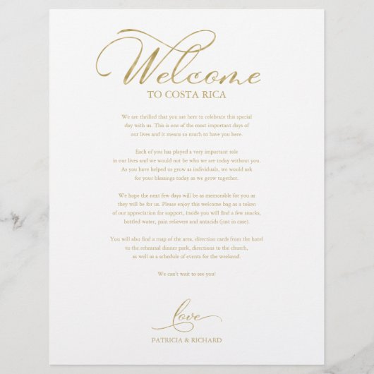 の週末結婚のウェルカムコースのスクリプエレガントト (正面)