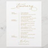 の週末結婚のウェルカムコースのスクリプエレガントト (裏面)