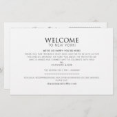 の週結婚ウェルカムマップカード – Shannon用カスタムの (正面/裏面)