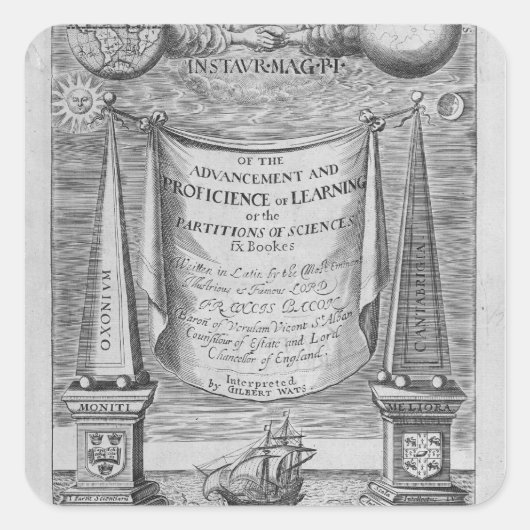 「の進歩と熟達度学について」 スクエアシール (正面)