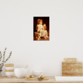 の遊と子猫 – プリント (キッチン)