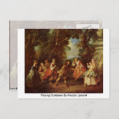 の遊アウトドアby Nicolas Lancret ポストカード (正面/裏面)