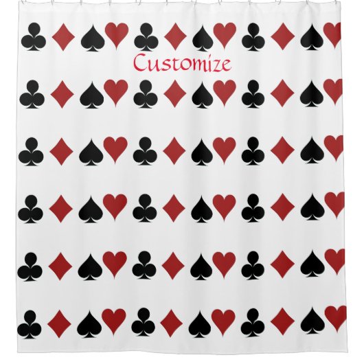 の遊カードがThunder_Coveに適合 シャワーカーテン (正面)