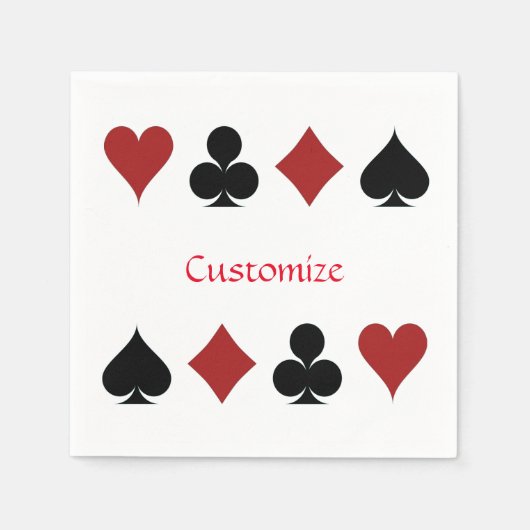 の遊カードがThunder_Coveに適合 スタンダードカクテルナプキン (正面)