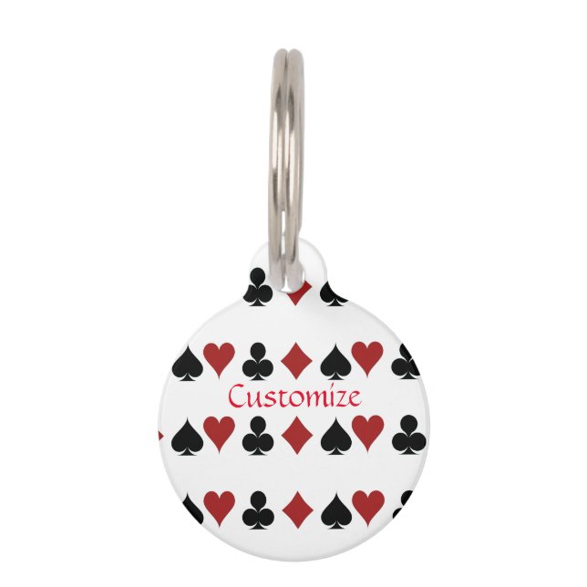 の遊カードがThunder_Coveに適合 ペット　ネームタグ (正面)